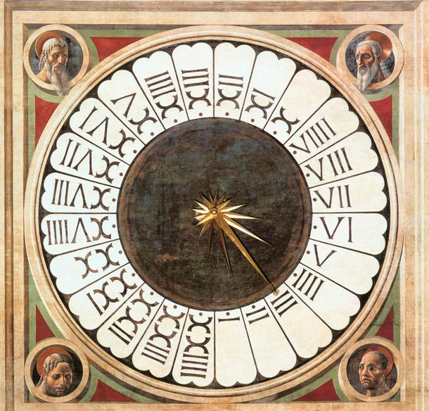 UCCELLO, Paolo Clock with Heads of Prophets